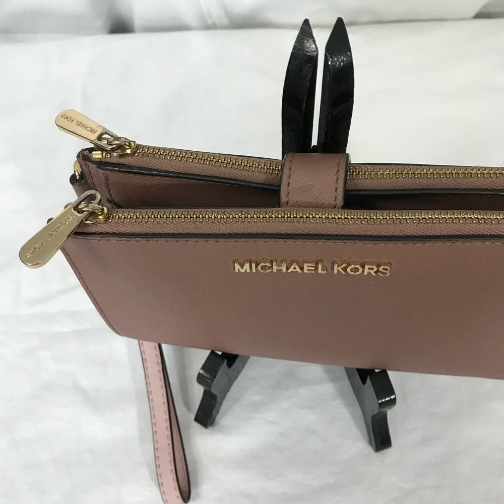 Michael Kors Women's Tan Wristlet - Picture 3 of 11